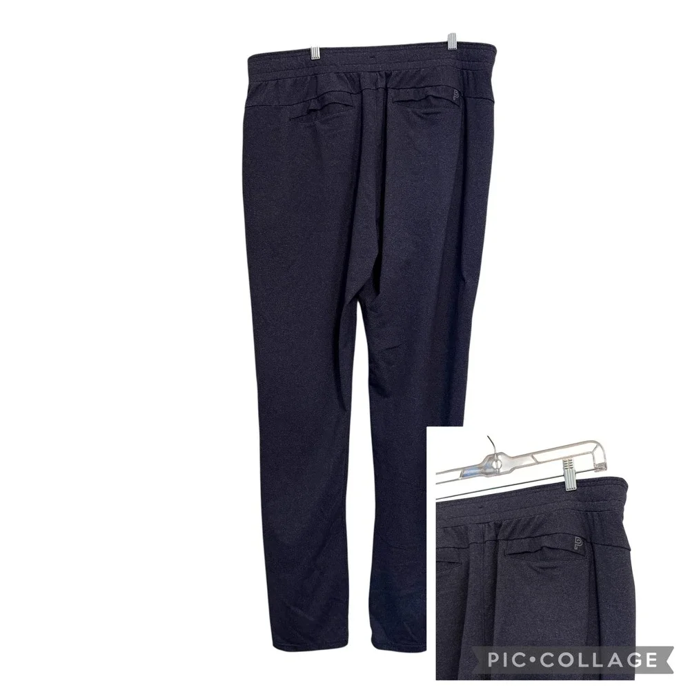 Public Rec Gamechanger Pant Mens Sz 40 Navy Blue Heather Tapered Athleisure Soft - Picture 1 of 15